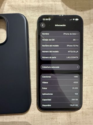 iPhone 15 Pro 256GB Argento