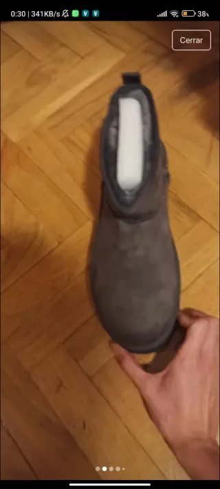 Botines tipo UGG grises