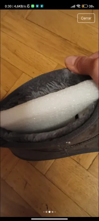 Botines tipo UGG grises