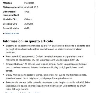 Motorola G53 5G Blu Navy