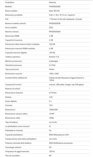 Motorola G53 5G Blu Navy