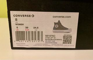 Converse Botas Negras Plataforma