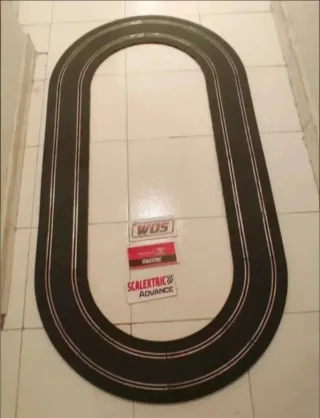 Scalextric pista gris. Circuito ampliación