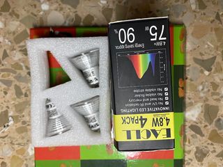 3 Bombillas LED GU10 4.8W 75W