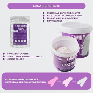Kit per calchi in gesso delle mani - Nuovo
