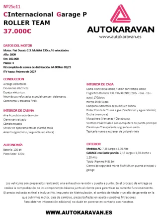 Autocaravana Perfilada C.Internacional Roller Team
