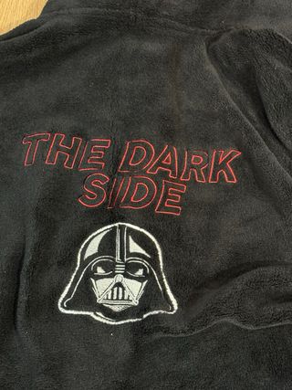 Albornoz Star Wars Hombre Negro y Rojo