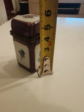 Mini scatola portagioie in porcellana