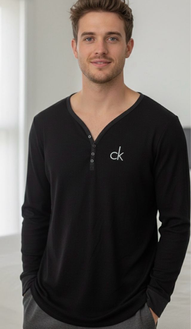 Calvin Klein Men's Black Long Sleeve EU M
