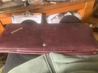 Estuche Corbatero Piel Marrón Vintage