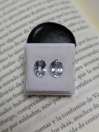 Pareja de aguamarinas naturales