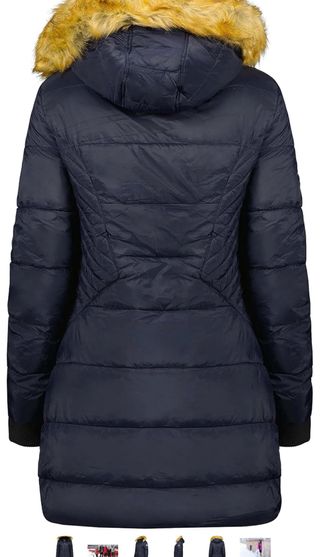 Chaqueta Geographical Norway azul con capucha pelo