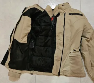 Chaqueta Moto Dainese Beige Mujer
