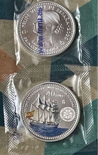 Moneda 40€ España Juan Sebastián Elcano 2025