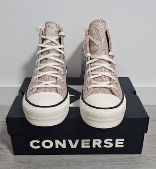 Converse Plataforma Talla 40 Rosa Glitter