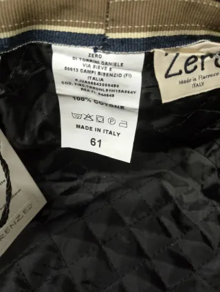 Coppola siciliana in velluto a coste marrone