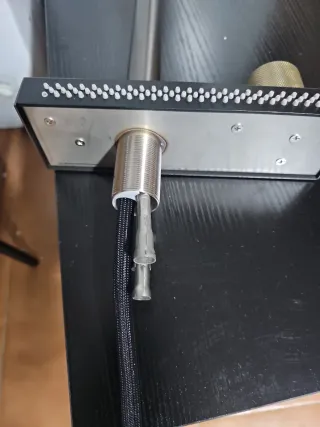 Grifo de Cocina Negro y Plateado