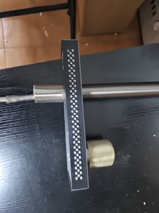 Grifo de Cocina Negro y Plateado