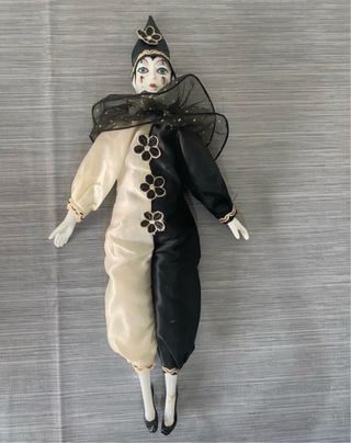 Pierrot vintage ceramica da collezione ceppiratti