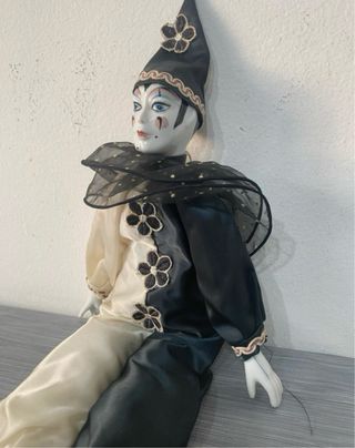 Pierrot vintage ceramica da collezione ceppiratti