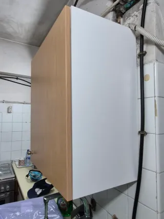 Mueble de cocina madera y metal