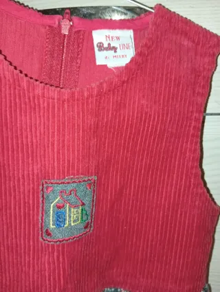 Vestito bambina rosso a quadri