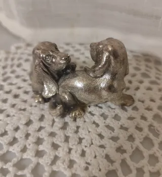 Coppia Bassotti in Argento