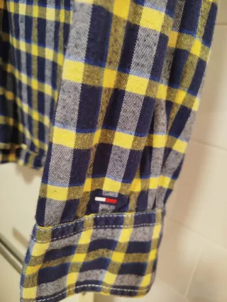 Camisa Tommy Hilfiger cuadros azul y amarillo