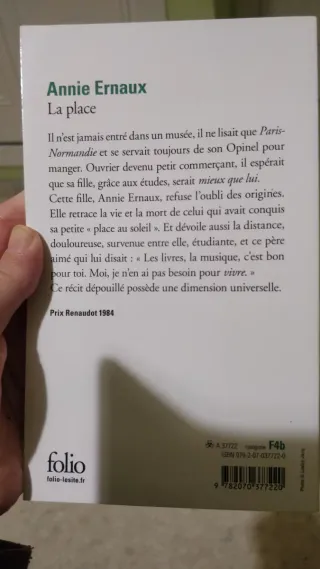 La Place (Folio Series, No 1722) (French Edition)