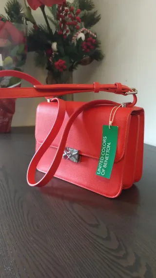 Borsa a tracolla United Colors of Benetton rossa