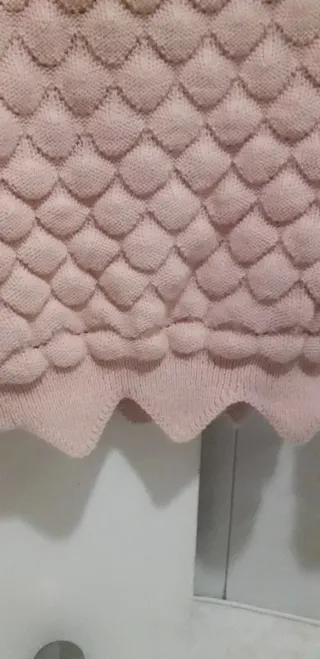 Jersey rosa palo tejido