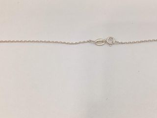 collar oro 18k con diamante de laboratorio 23cm