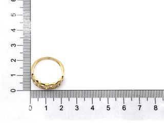 anillo oro 18k con piedra con circonita
