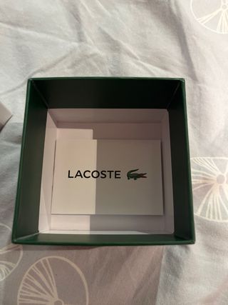 Reloj Lacoste Acero Plateado y Azul Nuevo