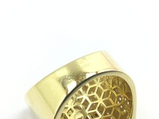 sello oro 18k con circonita
