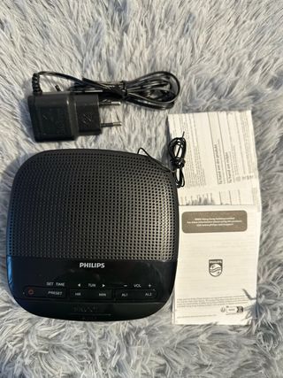 Radio Despertador Philips Serie 3 Negro