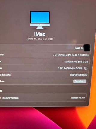 iMac 21,5” Retina 4K 2017 3GHz