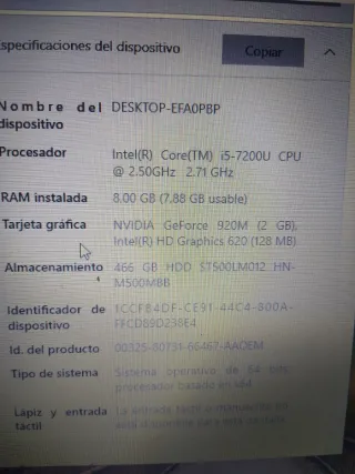Portátil Asus i5