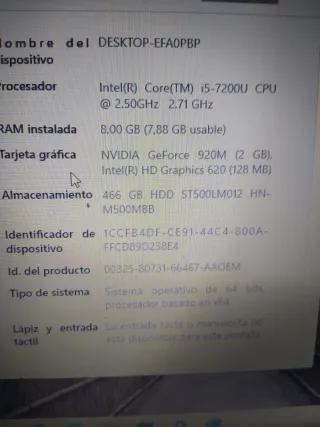 Portátil Asus i5