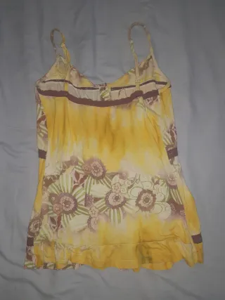 Blusa de tirantes estampada