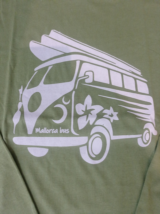 Camiseta manga larga algodón estampada