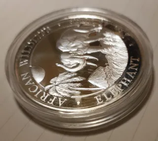 ELEFANTE SOMALIA plata de 2 OZ