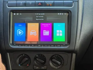 Rádio VW Golf 5/6 Passat B6 B7 Android 14 (Novo)