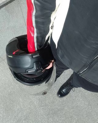 Chaqueta Moto Dainese Mujer Negra/Roja/Blanca