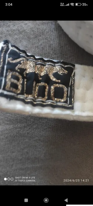 Lote Cinturones Karate Brooks Azul Marrón Gris