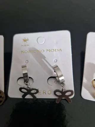 Pendientes Bisutería en acero inoxidable