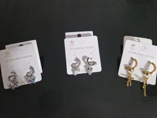 Pendientes Bisutería en acero inoxidable