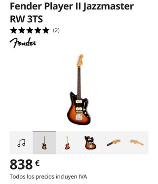 Fender Jazzmaster Player II RW 3TS