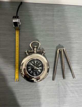 Orologio da tavolo in acciaio inox
