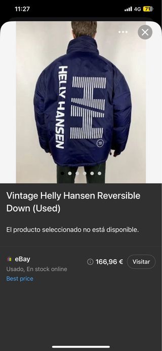 Chaqueta Helly Hansen Blanca y azul